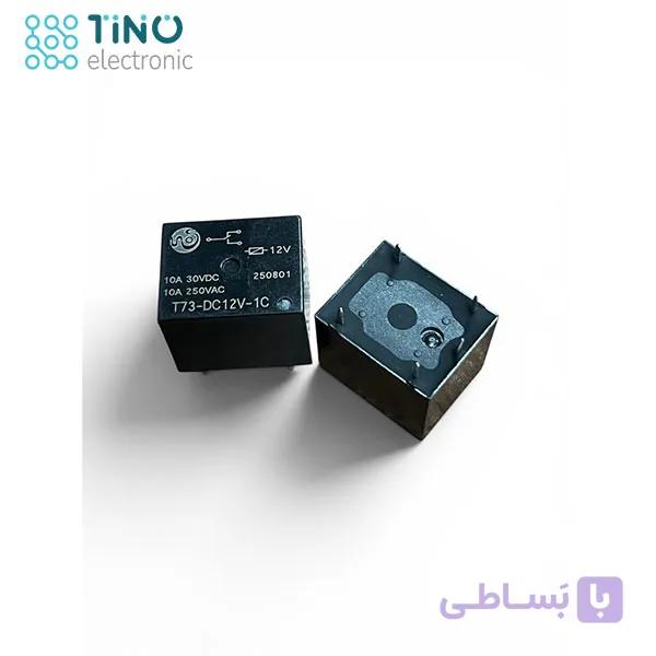 رله 12 ولت T73 مدل DC12V-1C