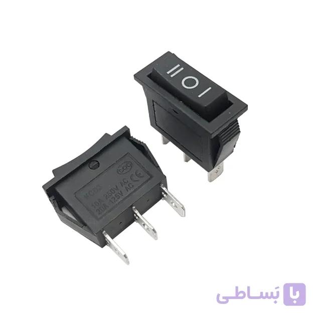 کلید راکر باریک سه حالته 3 پین KCD3-103 — تصویر 1
