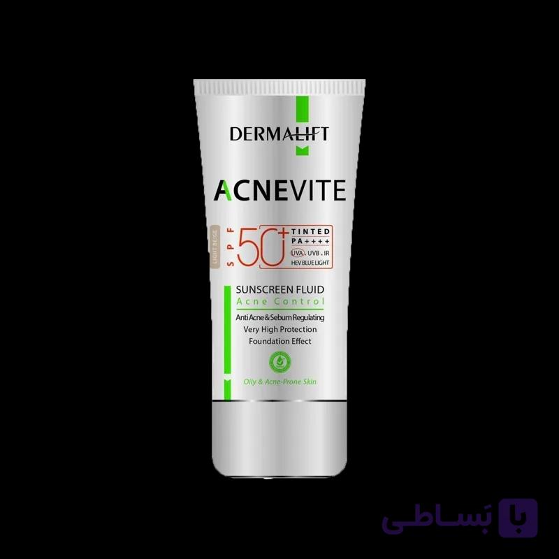ضد آفتاب فلویید آکنوایت درمالیفت SPF50 (بژ روشن – Light Beige)