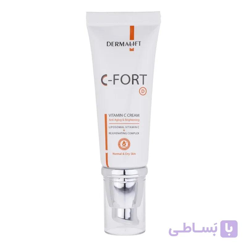 کرم ویتامین C سی‌فورت درمالیفت مخصوص پوست چرب 40 میلی لیتر