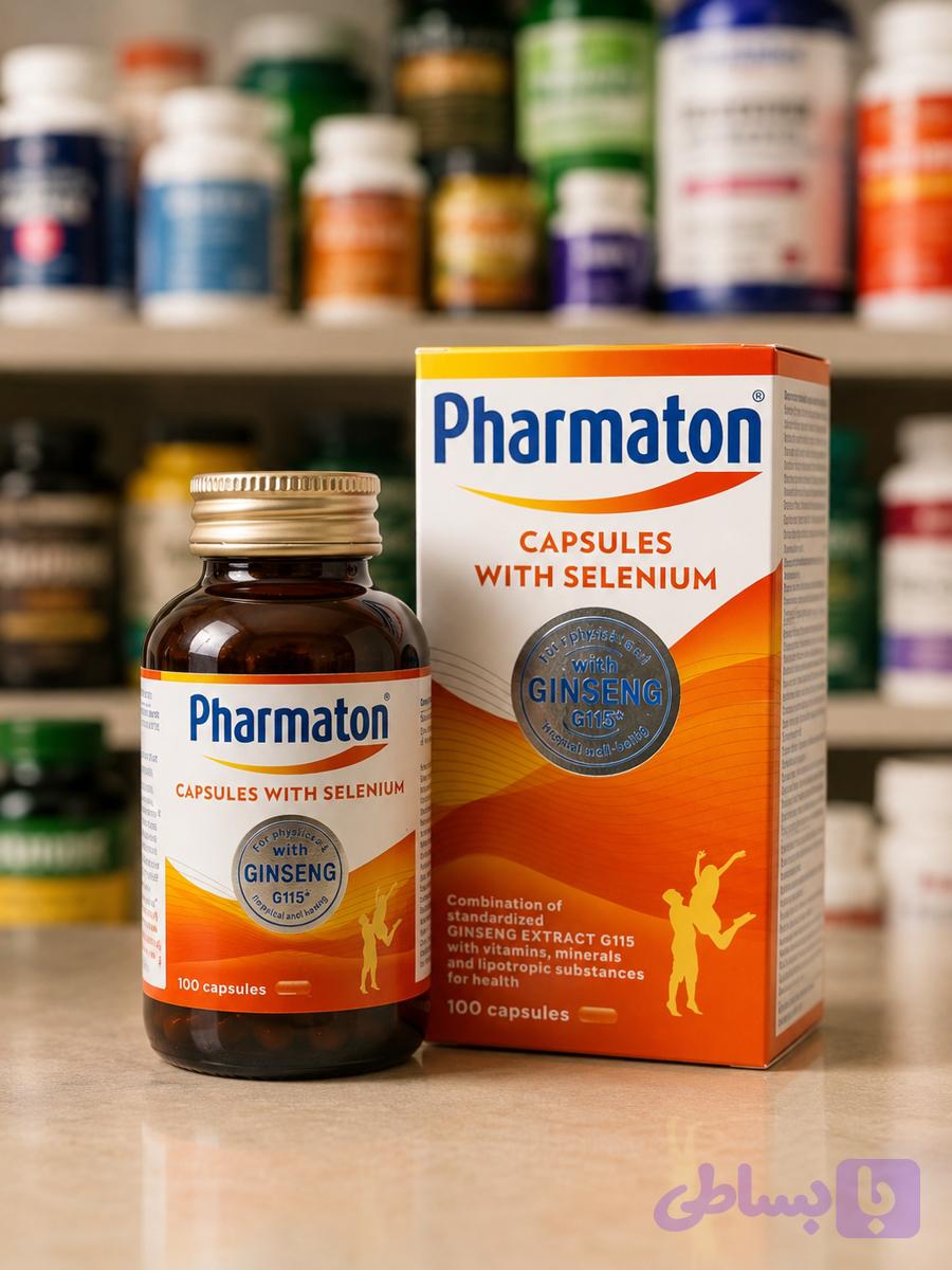 کپسول فارماتون سلنیوم و جینسینگ G115 اصل 100 عددی | Pharmaton Capsules With Selenium