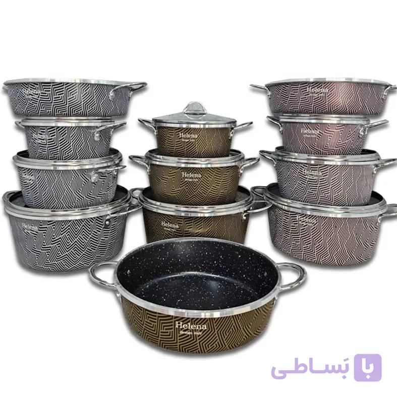 سرویس قابلمه 7 پارچه هلنا نانوگرانیت زیگما — تصویر 1