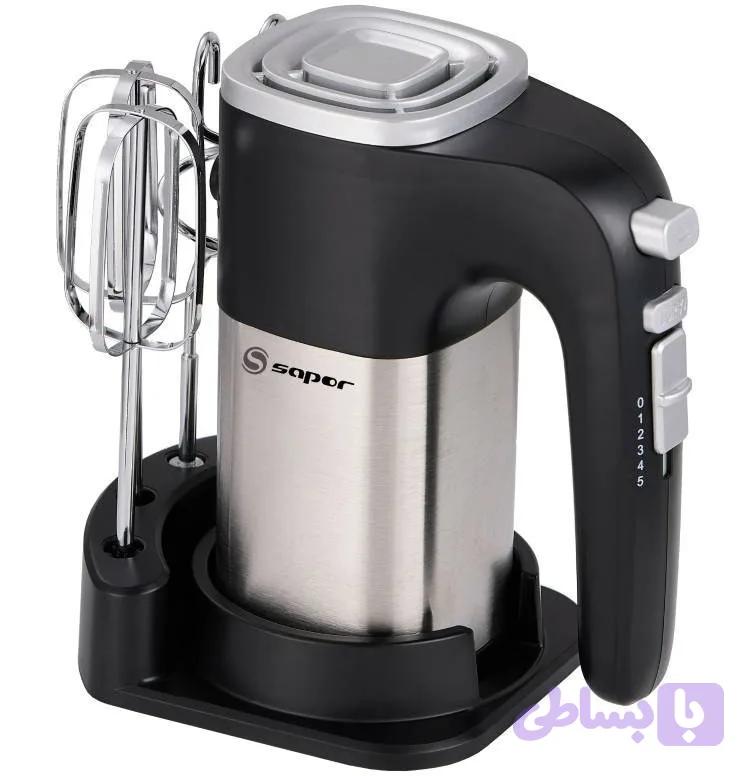همزن برقی استیل مشکی ساپر SHM-515 — تصویر 1