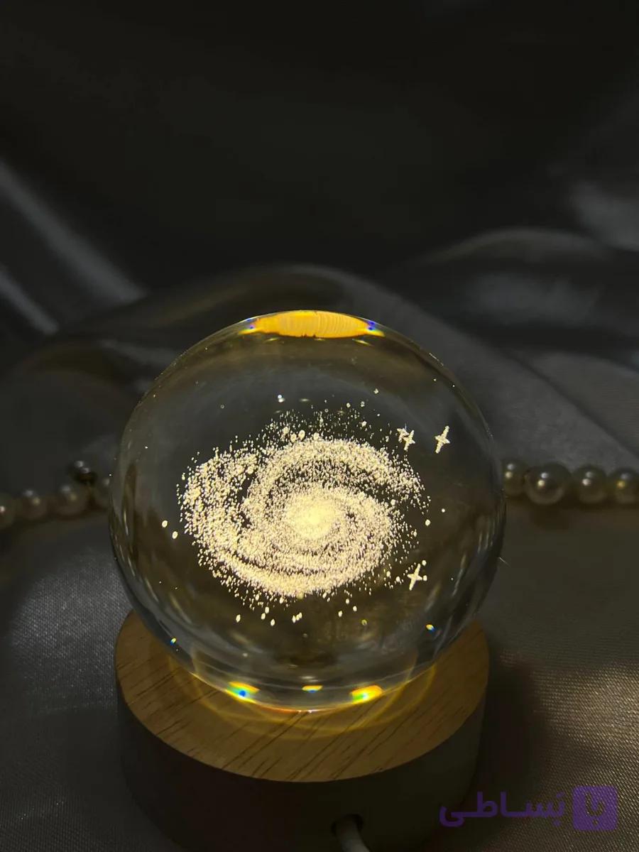 چراغ خواب گوی کریستال طراح کهکشان راه شیری