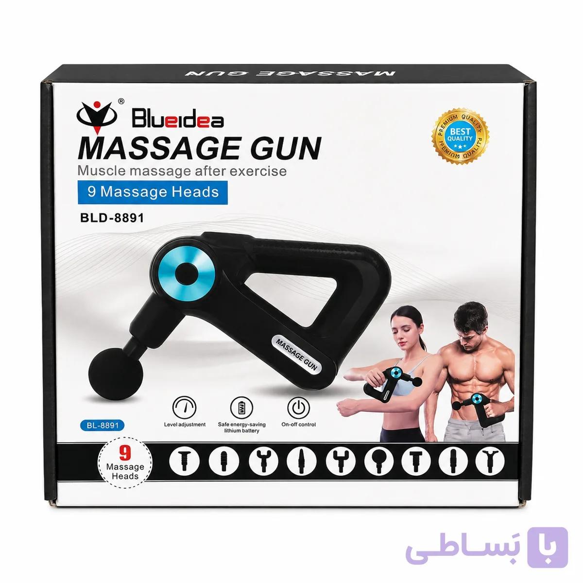 ماساژور تفنگی مدل bld-8891 با 9 کلگی برند بلوآیدیا — تصویر 1