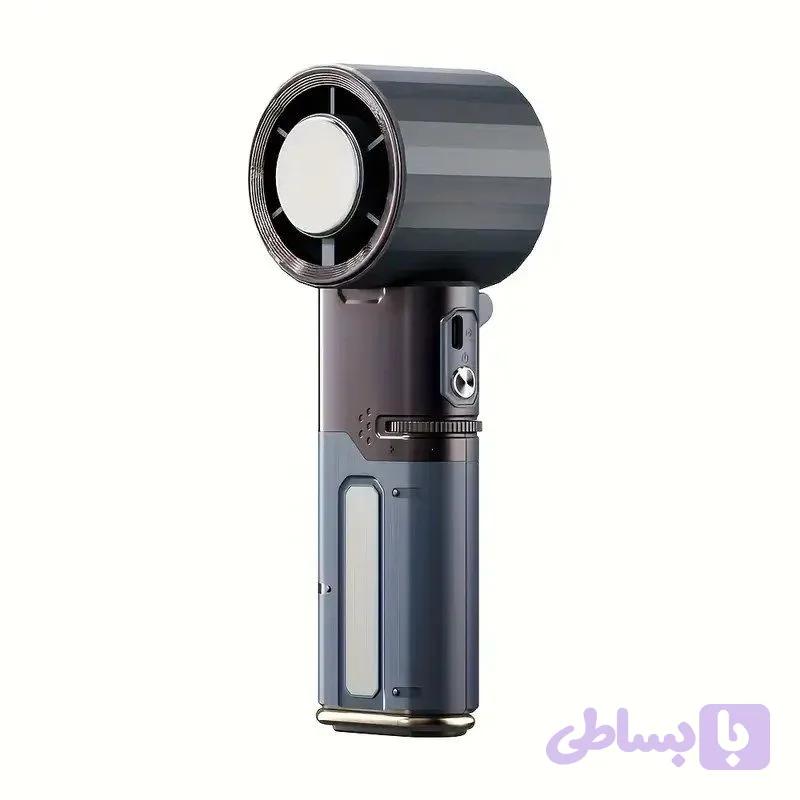 پنکه دستی شارژی و پاوربانک مدل MF120 | باد یخی — تصویر 1