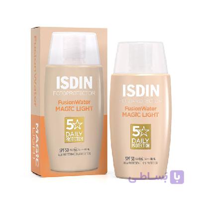 ضدآفتاب رنگی ISDIN Fusion Water MAGIC Light SPF 50