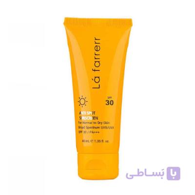 ضدآفتاب و ضد لک بی رنگ لافارر SPF 30