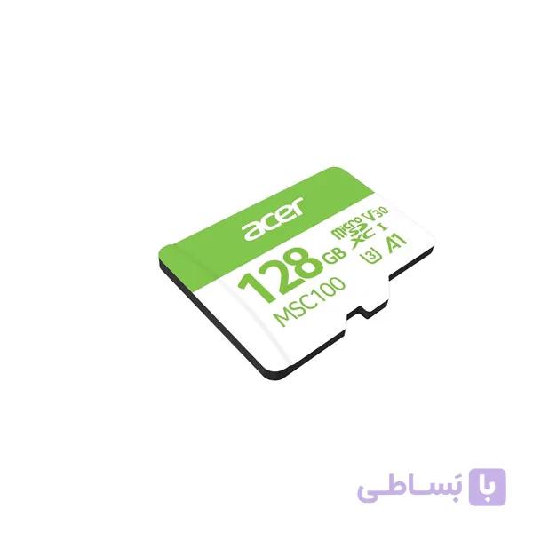 کارت حافظه microSDXC ایسر مدل MSC100 کلاس A1 استاندارد UHS-I U3 سرعت 100MBps ظرفیت 128 گیگابایت — تصویر 1