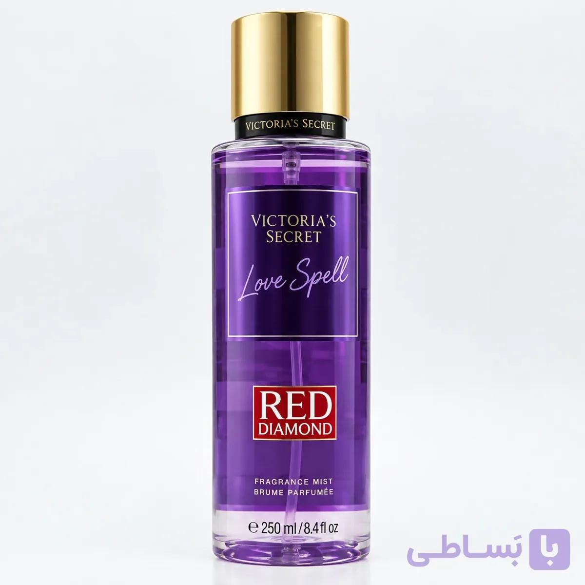 بادی اسپلش رد دایموند مدل لاو اسپل حجم 260 میل | 260 Red Diamond Love Spell