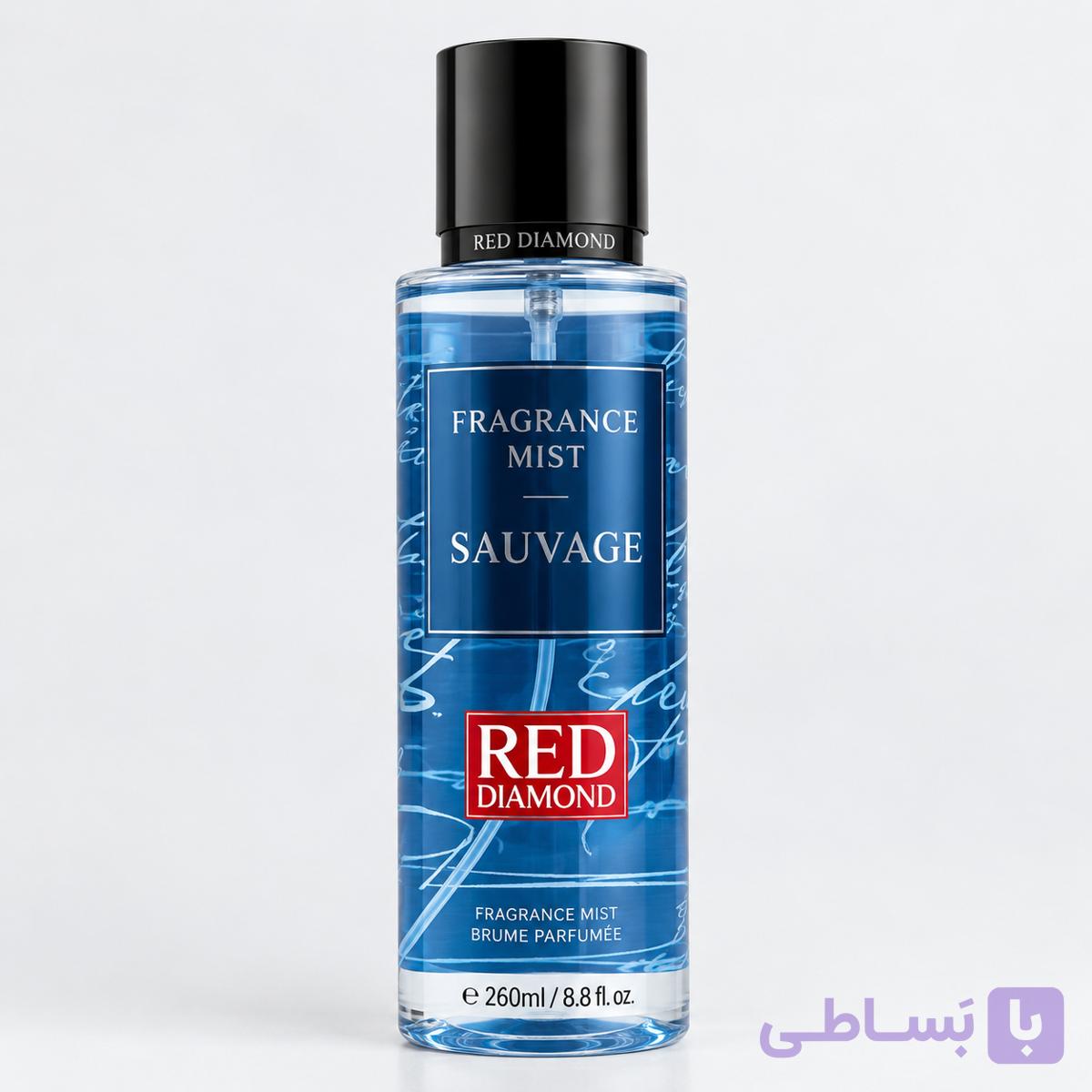 بادی اسپلش رد دایموند مدل ساواج (ساواژ، ساوج) حجم 260 میل | 260 Red Diamond Sauvage