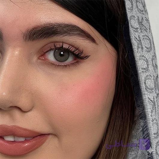 لنز طبی رنگی رز طوسی دور دار Mars Gray — تصویر 1