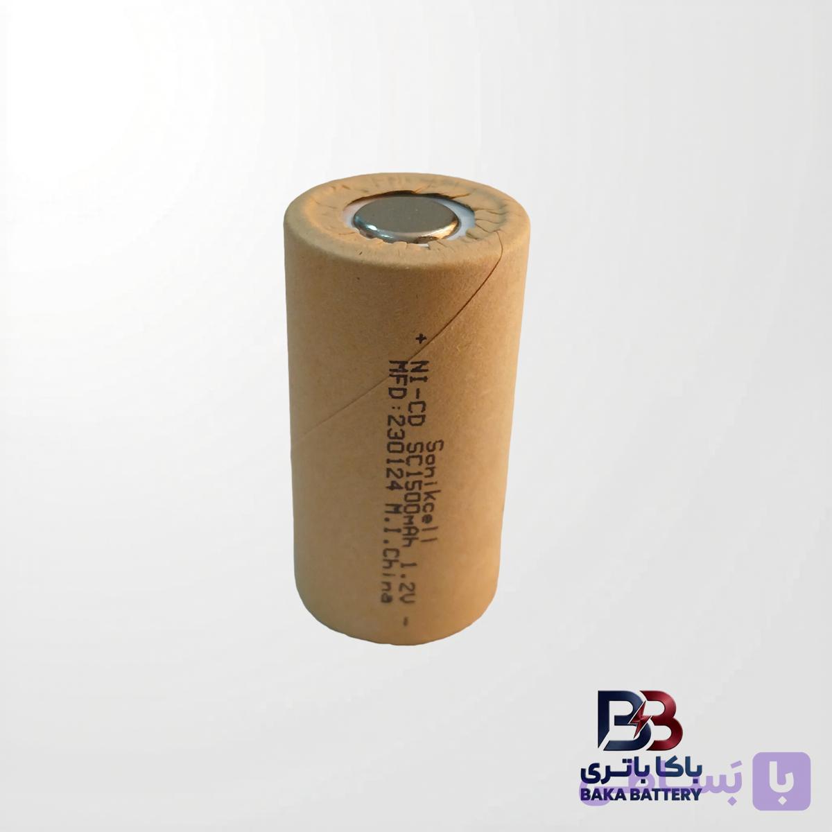 باتری نیکل کادمیوم 1.2 ولت 1500 میلی‌آمپر SC