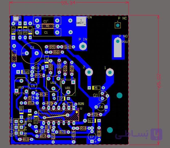 فایل pcb آلتیوم برد محافظ برق DIP — تصویر 1