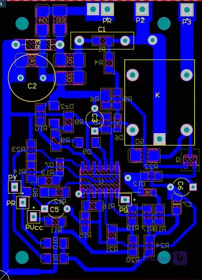 فایل pcb آلتیوم برد محافظ برق smd — تصویر 1