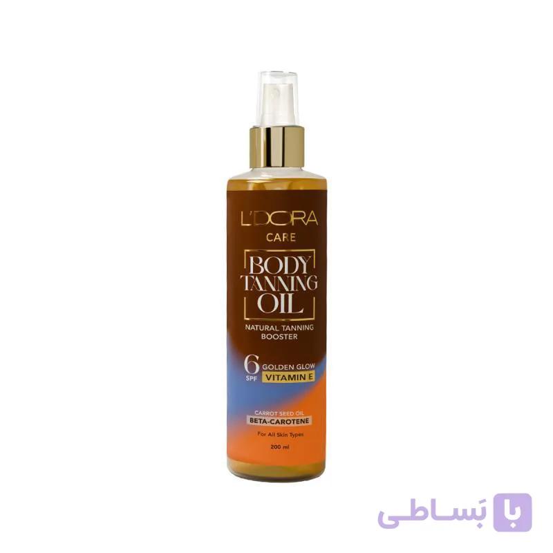 روغن برنزه کننده بدن حاوی بتاکاروتن و روغن هویج 6 SPF