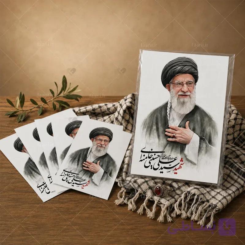 عکس/ برچسب کوچک رهبر شهید طرح 1 — تصویر 1