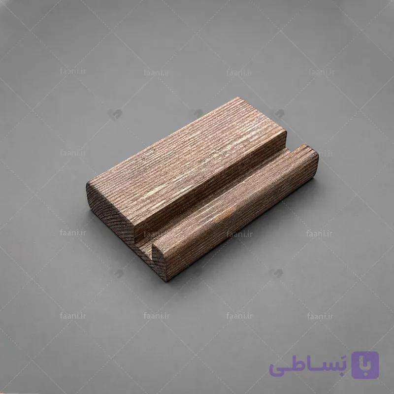 هولدر موبایل چوبی خام تیره — تصویر 1
