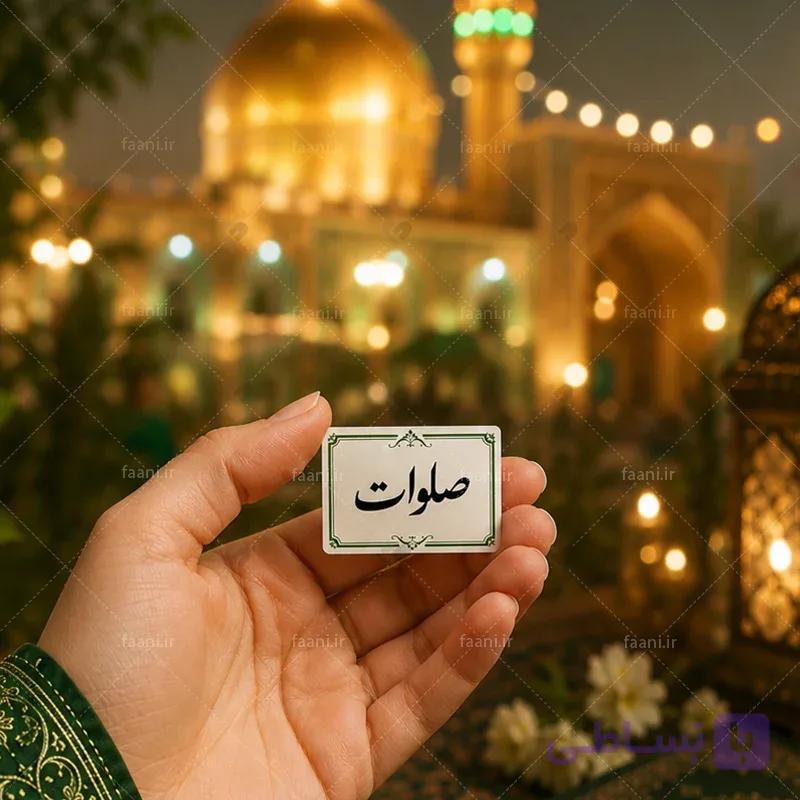 برچسب صلوات طرح ساده — تصویر 1