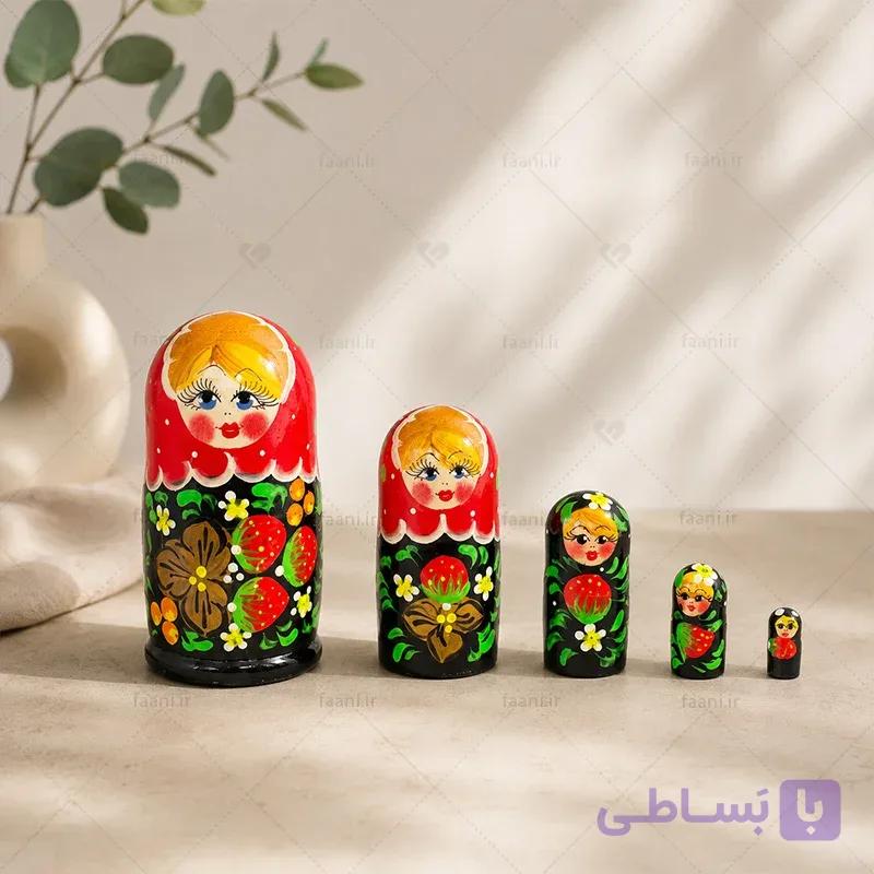 ماتریوشکا روسی 5 در 1 ارتفاع 10.5 سانت — تصویر 1