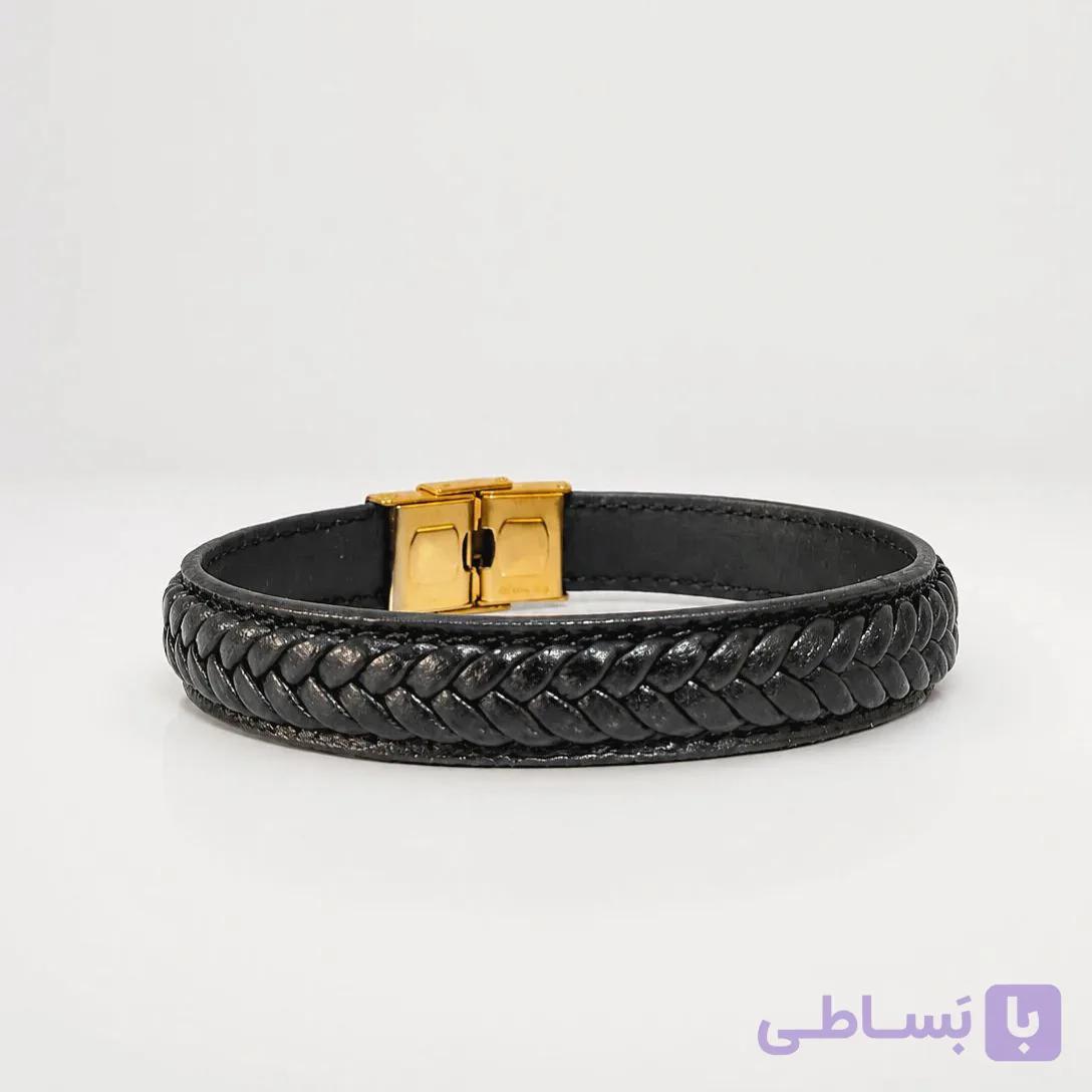 دستبند چرم طبیعی اسپرت مدل نویان — تصویر 1