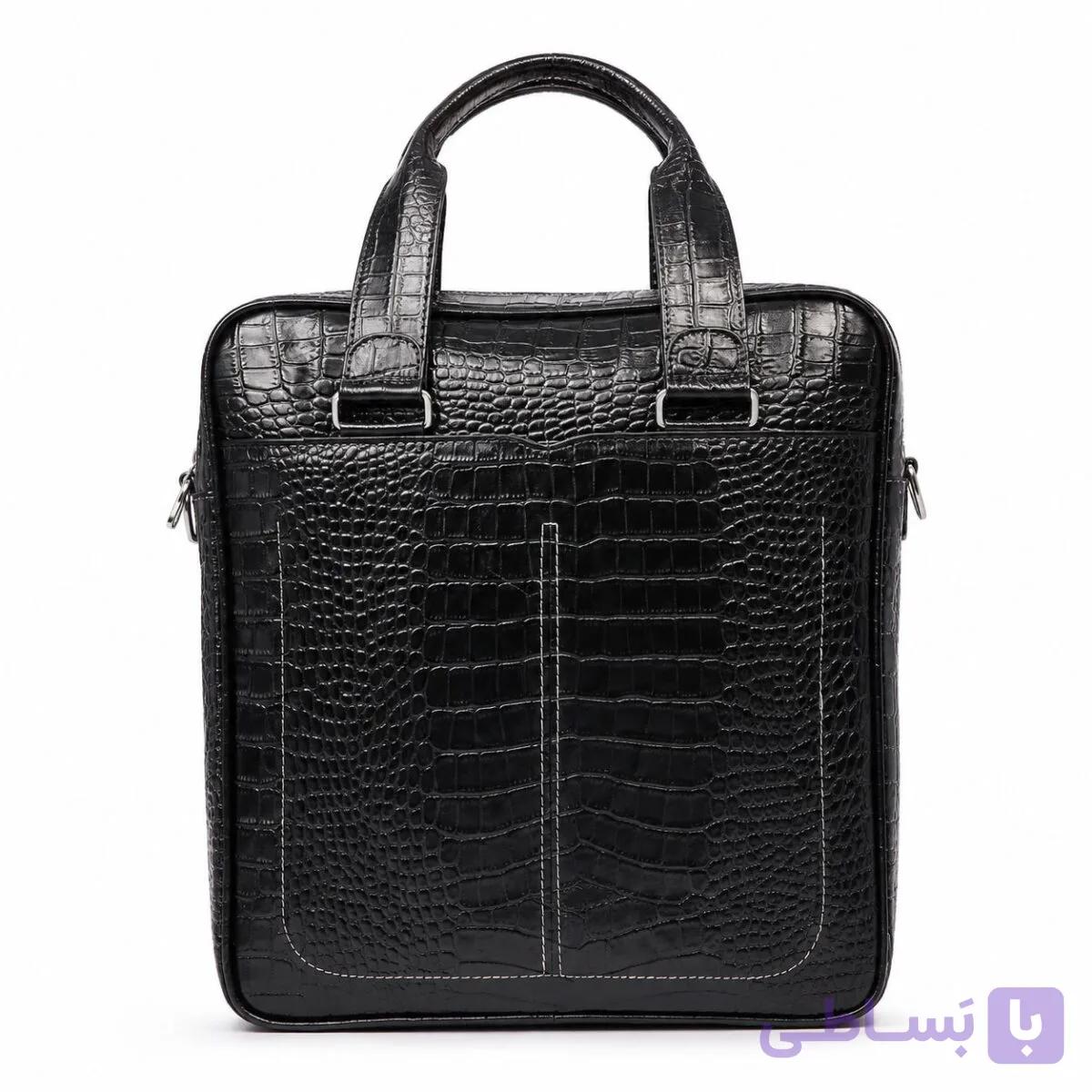 کیف نیمه اداری چرم طبیعی مدل پارسا — تصویر 1
