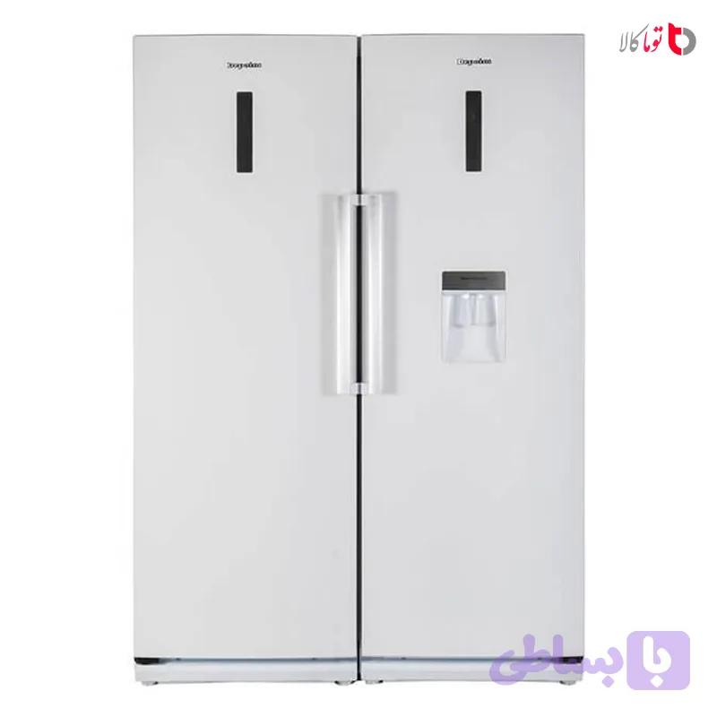 یخچال و فریزر دوقلو دیپوینت مدل D4I سیلور گارانتی گل اسای سرما — تصویر 1