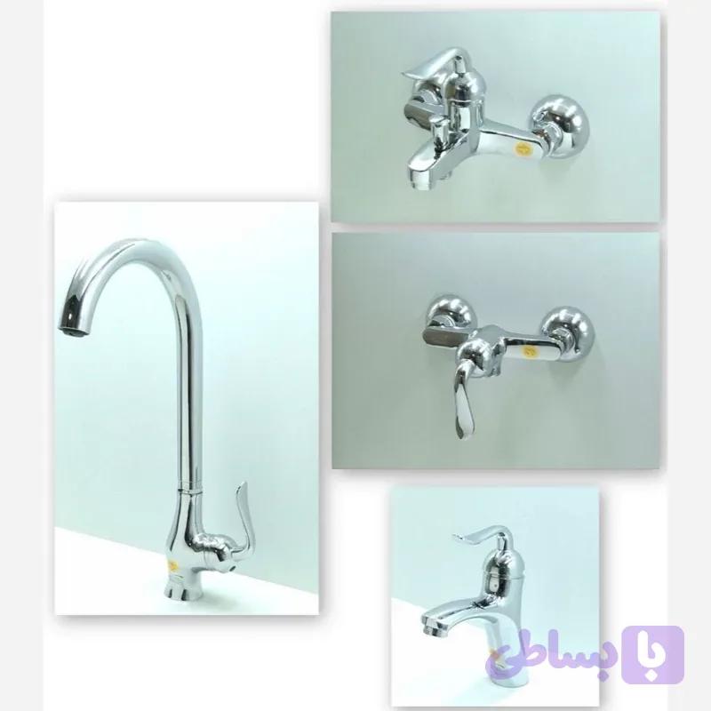 ست کامل شیرآلات مدل دنیز کروم