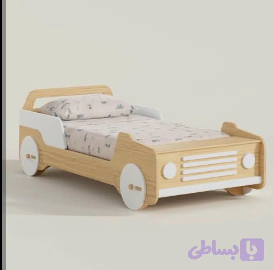 سرویس خواب پینوکیو مدل ماشین تمام چوب