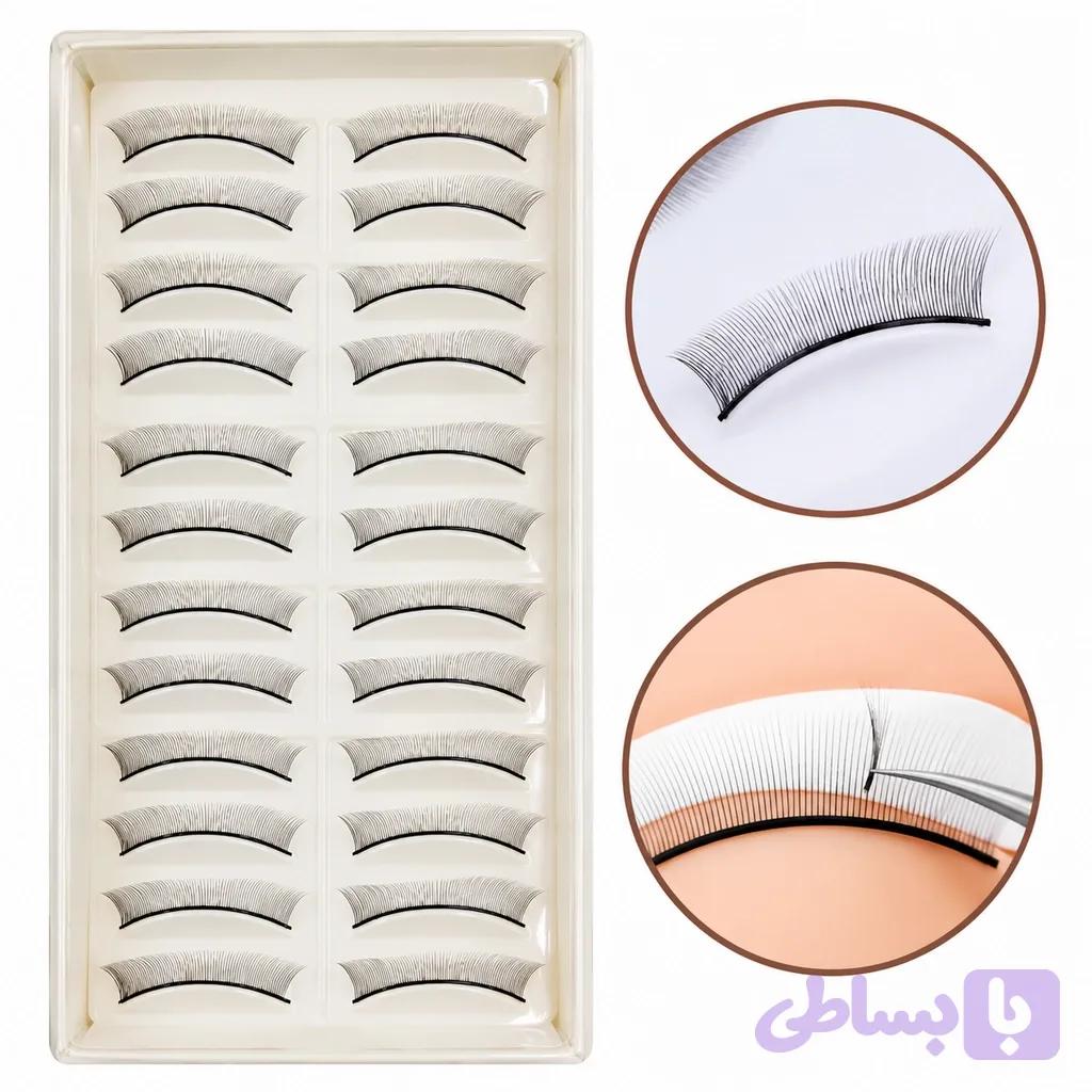 مژه تمرینی اکستنشن مژه 20 تایی — تصویر 1