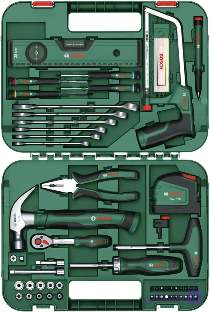 ست ابزار دستی بوش ۶۴ پارچه 1600a02zb3 bosch