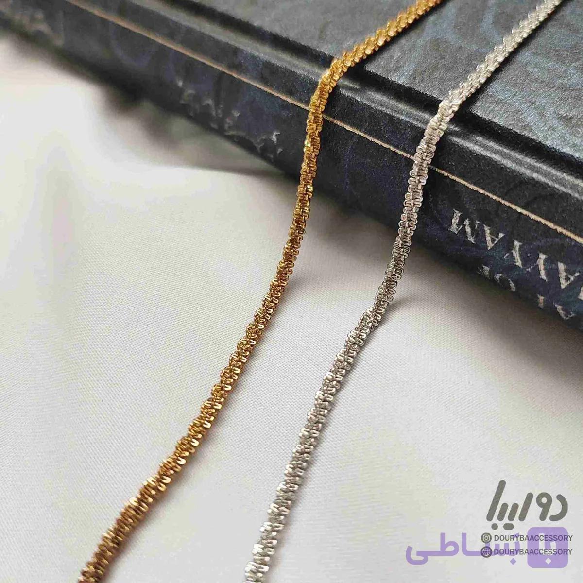 دستبند خاویاری استیل | شیک، مقاوم و ضدحساسیت — تصویر 1