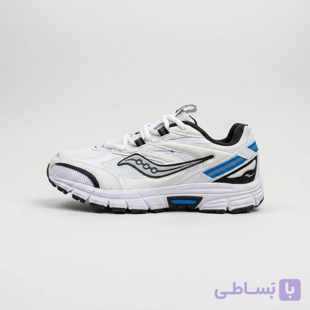 کتونی ساکونی Cohesion Classic 2K سفید آبی — تصویر 1