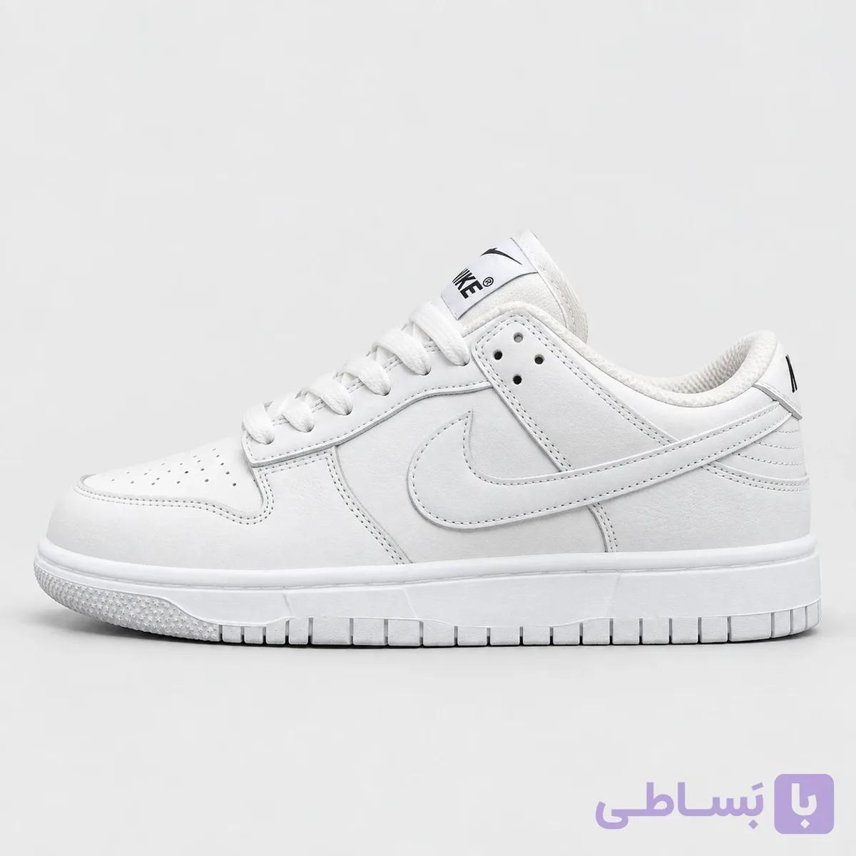 کتونی نایک SB Dunk Low Pro سفید Triple White — تصویر 1