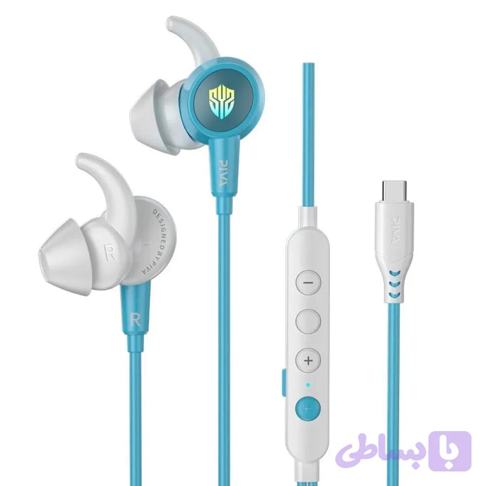 هندزفری گیمینگ سیمی پیوا Piva S6C Type-C — تصویر 1