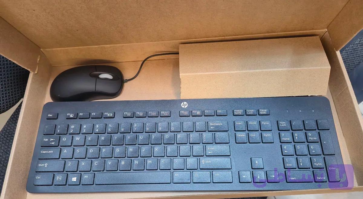 کیبورد سیم دار HP به همراه موس