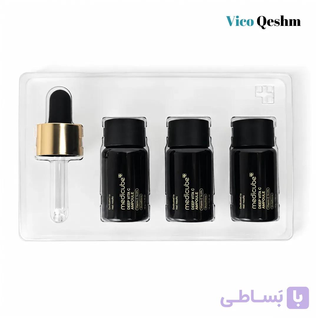 سرم آمپول ویتامین C مدی کیوب پک ۳ عددی — تصویر 1