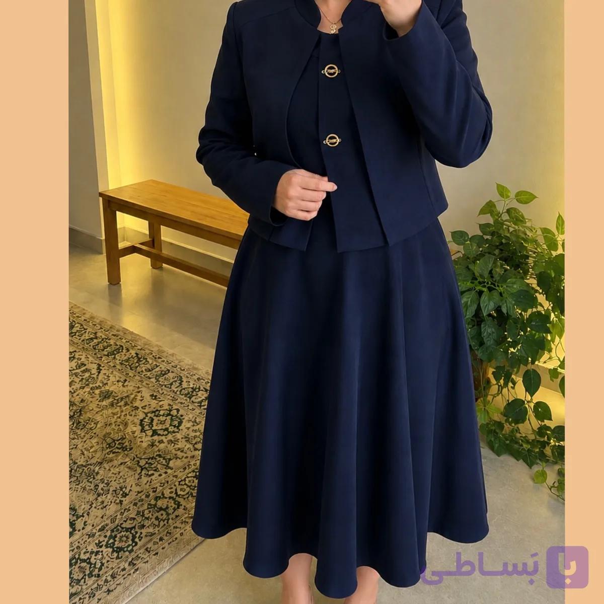 کت و دامن مجلسی کرپ
