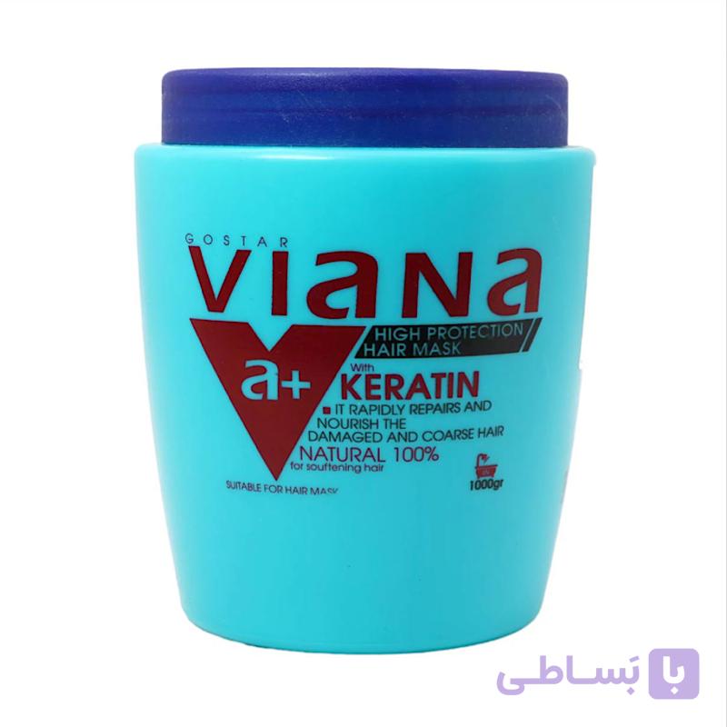 ماسک مو کراتین ویانا مدل نرم کننده و رطوبت رسان 1000 میلی لیتر — تصویر 1
