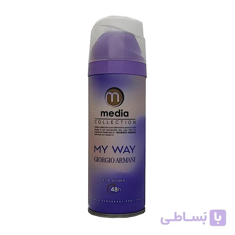اسپری بدن زنانه مدیا مدل My Way حجم 200 میلی لیتر — تصویر 1