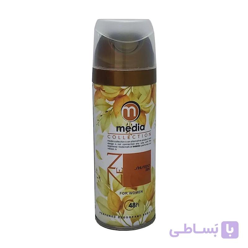 اسپری بدن زنانه مدیا مدل Shiseido Zen حجم 200 میلی لیتر — تصویر 1