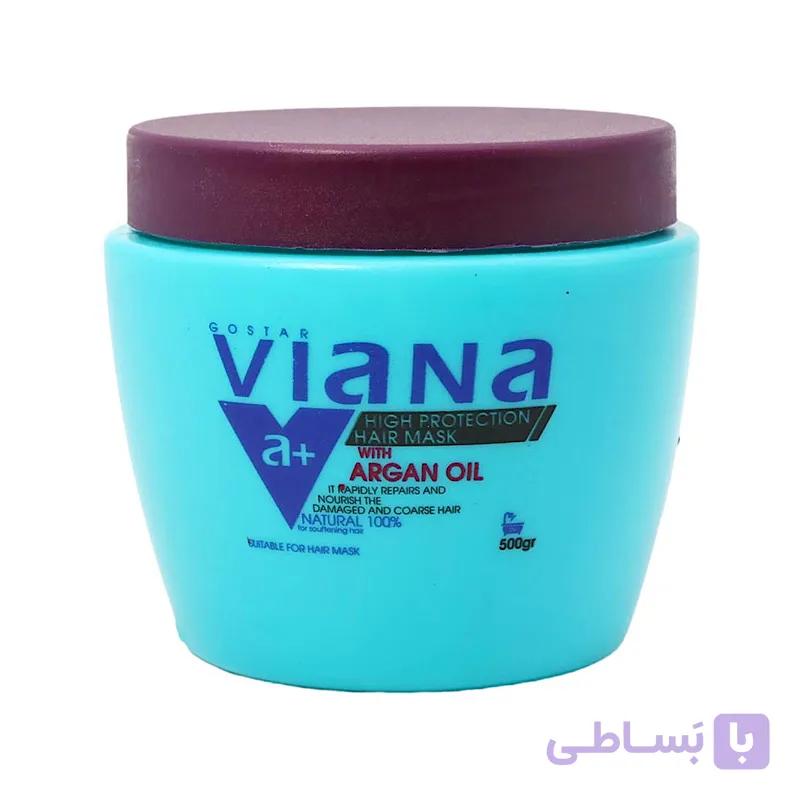 ماسک مو ترمیم کننده و رطوبت رسان مو ویانا حاوی روغن آرگان 500 میلی لیتر — تصویر 1