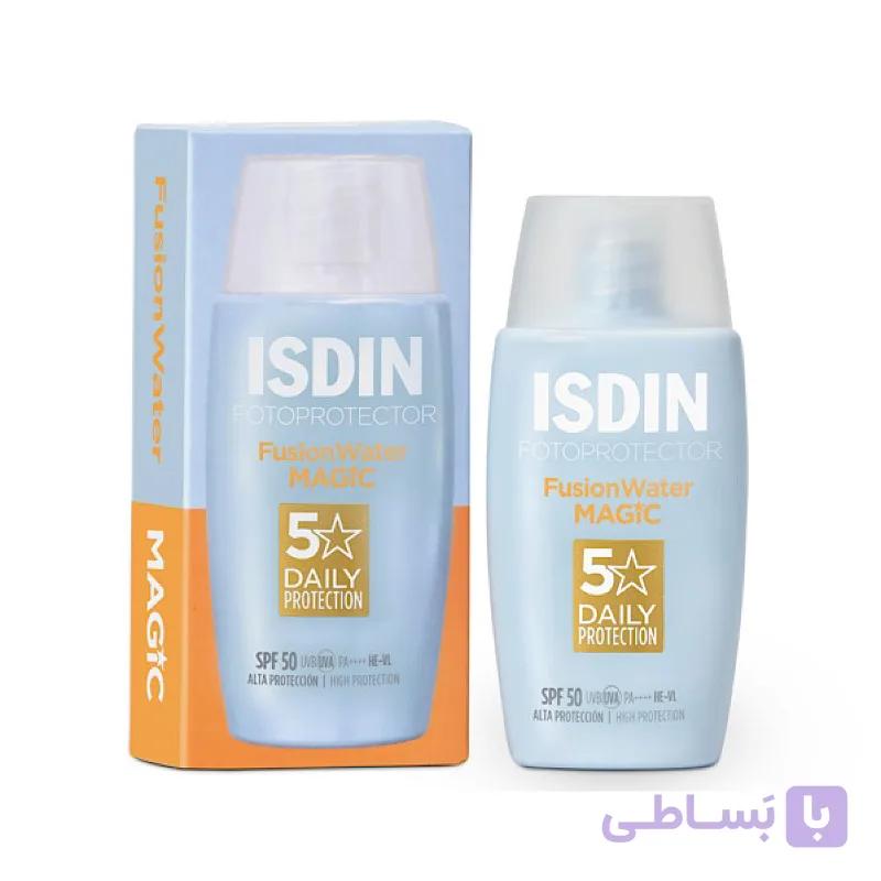 ضد آفتاب بی‌رنگ ایزدین فیوژن واتر SPF 50 مناسب انواع پوست 50 میلی لیتر — تصویر 1
