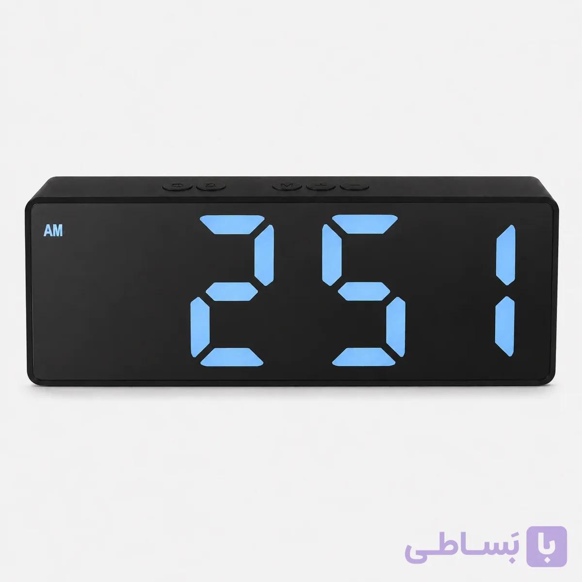 ساعت دیجیتال رومیزی آینه‌ای مدل SZ-810 با نمایش دما و زنگ هشدار