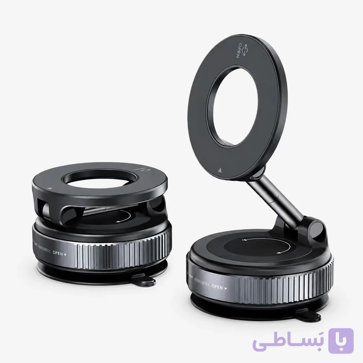هولدر مگنتی موبایل تاشو پایه وکیومی با بازوی قابل تنظیم — تصویر 1