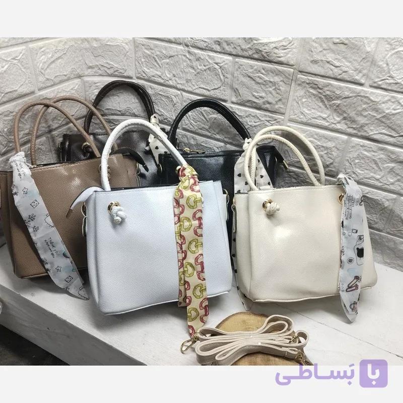 کیف ساک زنانه سه خانه دسته کنفی (پس کرایه)