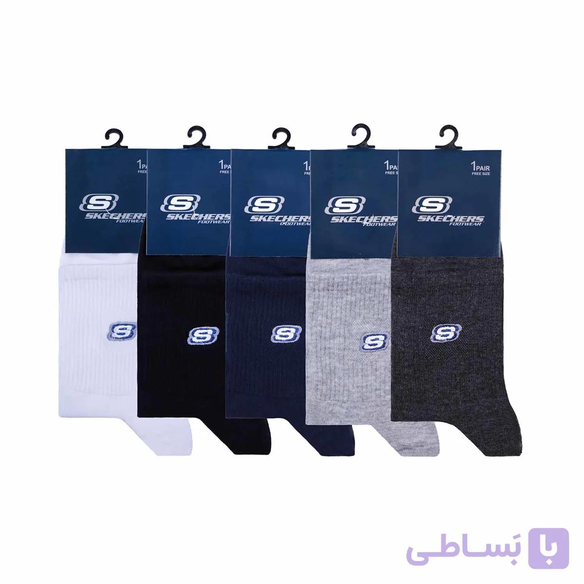 جوراب نیم ساق اسپرت زنانه تاپیک برند SKECHERS — تصویر 1