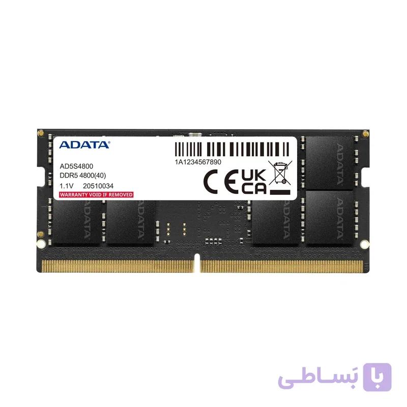 رم لپ تاپ ای دیتا تک کاناله مدل ADATA Premier SODIMM DDR5 16G 4800MH CL40 — تصویر 1