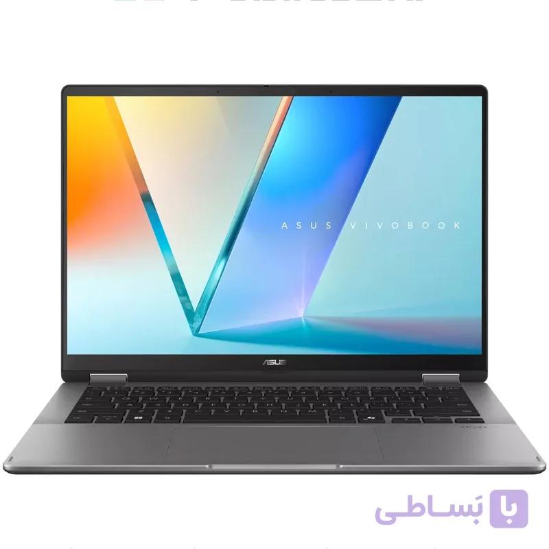 لپ تاپ ایسوس 14 اینچ مدل ASUS Vivobook 14 Flip TP3407SA Core Ultra 7-256V / 16GB / 1TB / INTEL — تصویر 1