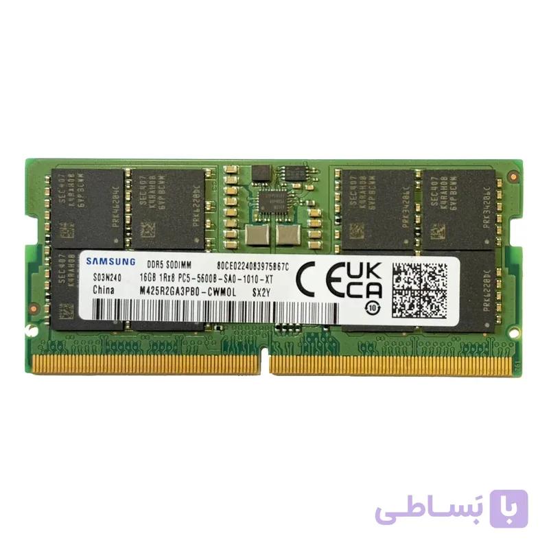 رم لپ تاپ سامسونگ تک کاناله مدل SAMSUNG SODIMM DDR5 16G 5600MH CL46